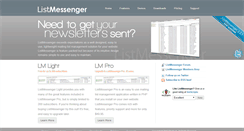 Desktop Screenshot of listmessenger.com