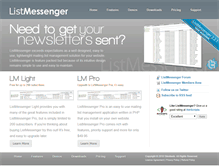 Tablet Screenshot of listmessenger.com